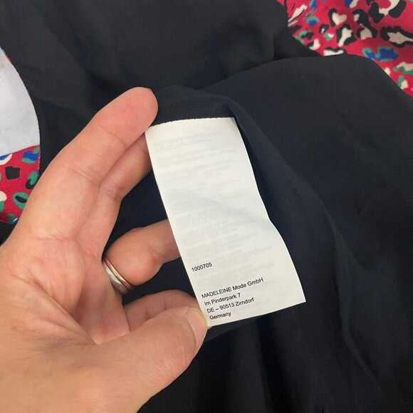 NWT Madeleine Women's Snap Button Front Shirt Wrap Dress Size US XL Red - Picture 11 of 16